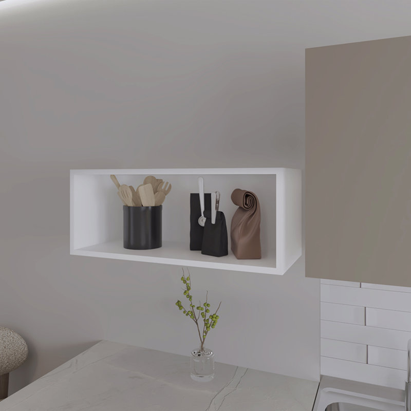 Armoire murale Axtell, cuisine, Blanc
