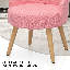 Fauteuil de lecture rembourré en lin-1117972510