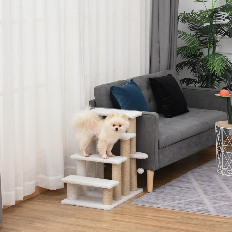 Nikhil Stairs With 4 Steps, White