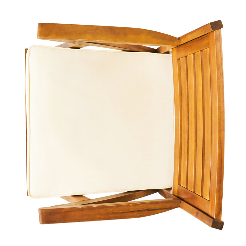 Collection de salle à manger en bois avec coussins - élégante et résistante aux intempéries