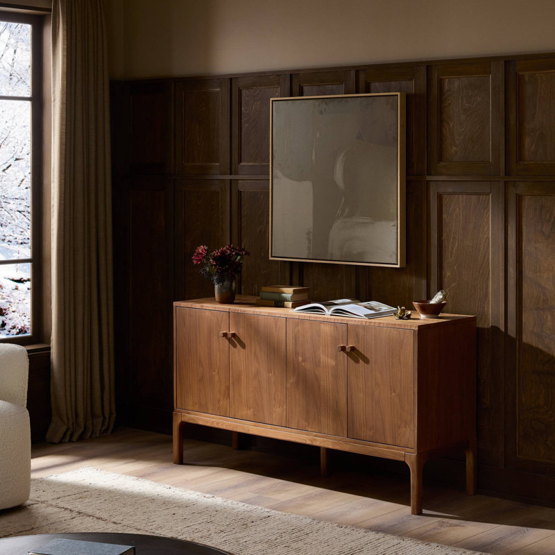 Arturo 4 Door Sideboard-Natural Walnut