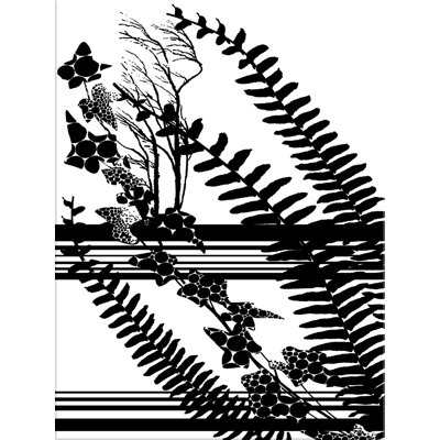 Blackened Floral 1 Print