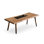 Brown Rectangular Solid Wood Dining Table