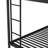 Twin Over Full Bunk Bed With Stable Steel Frame, Size Trundle And Two Ladders, Black Color Metal Mechanical Feature, Ladders-171571751-171571755