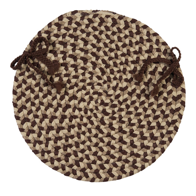 Coussin de chaise de salle à manger Tallent, Brun brique