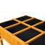 Lit de jardin surélevé avec pieds, jardinière surélevée en bois avec diviseur de 8 grilles et doublure protectrice, jardinière pour jardin sur pied