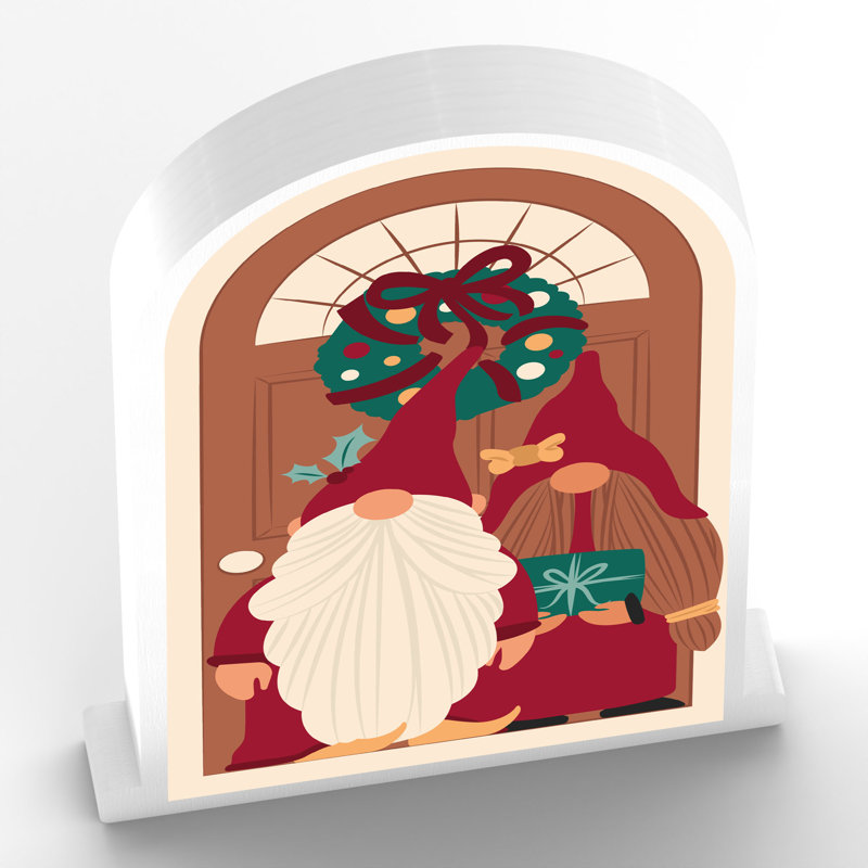 Xmas Gnomes Festive Wooden Doorway