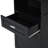 Tall Bathroom Cabinet With Laundry Basket, Large Storage Space Tilt-Out Laundry Hamper And Upper Storage Cabinet, Black-1022370972