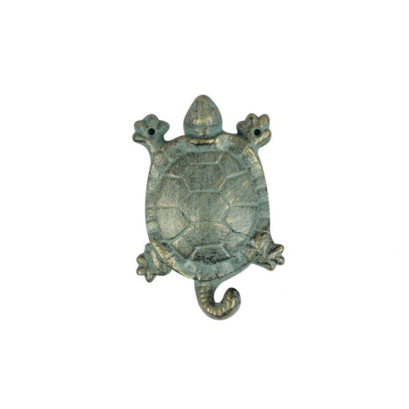 Porte-clés tortue 7 "x 5" x 2 "Edwardo, Bronze antique