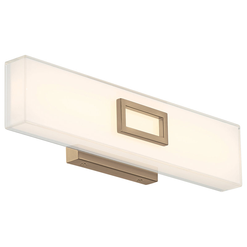 Farell Dimmable LED Vanity Light, Antique Brushed Brass