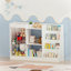 Bibliothèque à 3 niveaux pour enfants et rangement pour jouets, design Montessori pour un accès et une organisation faciles, blanc