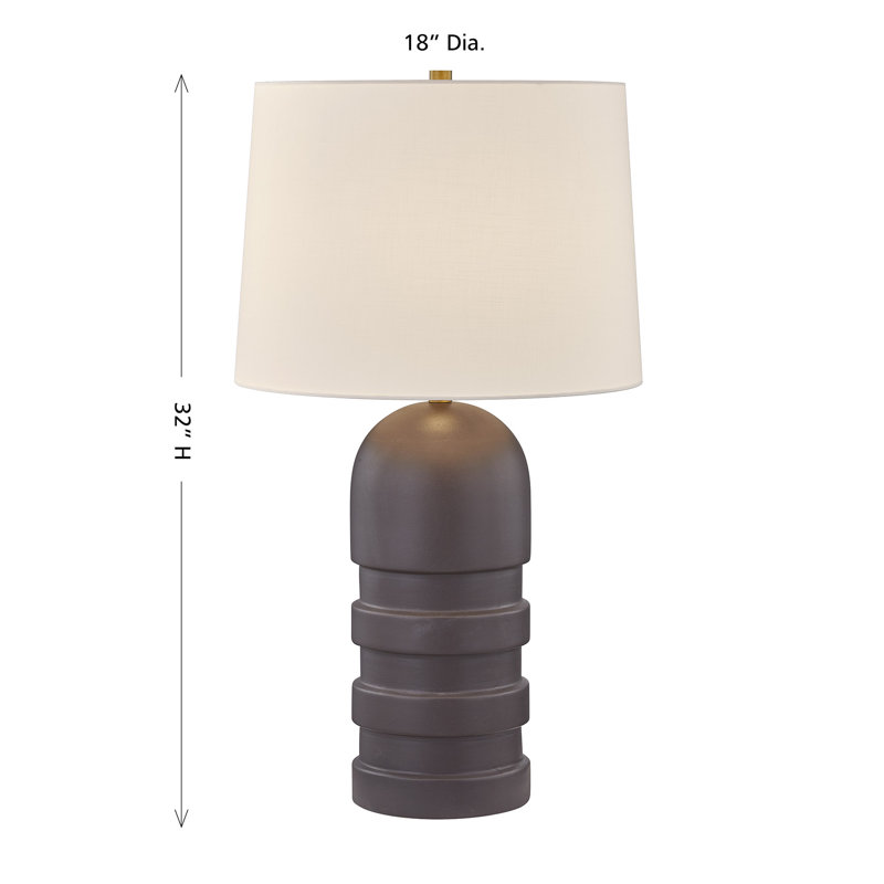 Lampe de table 1 lumière Wehunt, Brun