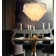 Modern Capiz Shell Chandelier With Adjustable Height, 5-Light Coastal Ceiling Fixture For Living Room, Hallway, Or Foyer