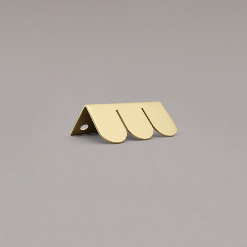 Sweep Edge Pull, Satin Brass