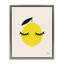 «Lemon with Eyelash», art mural encadré flottant par Jessica Beck-982895749-978377008