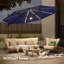 Parasol en porte-à-faux éclairé de 132 po Olufisayo-860228091