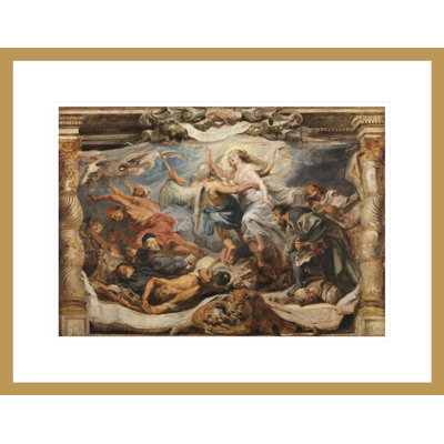 «The Triumph of Truth over Heresy» par Peter Paul Rubens, impression giclée encadrée