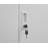 Gray Metal Large-Capacity Wardrobe With Hanging Rod And Compartments-625112810