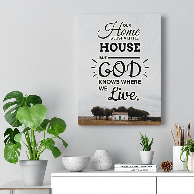 God Knows Where We Live - Wrapped Canvas Print, 41cm H x 30cm W