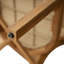 Chaise en bois d'acacia avec osier brun clair Netro