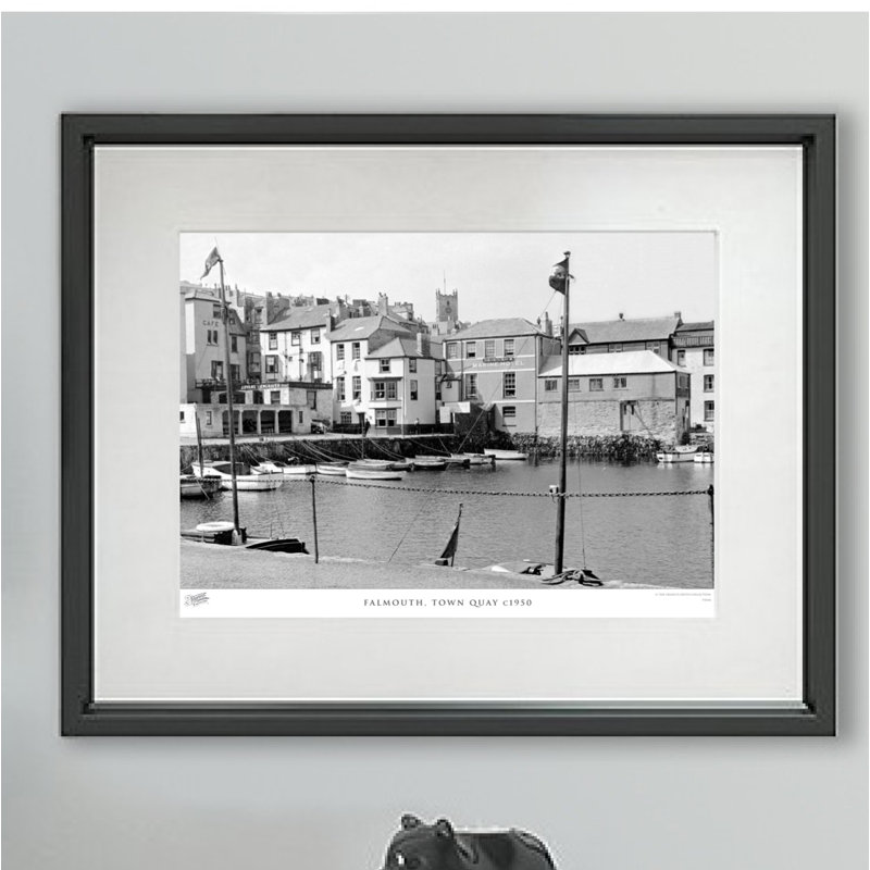 Falmouth, Town Quay C1950 - Print, 60cm H x 80cm W x 2.3cm D