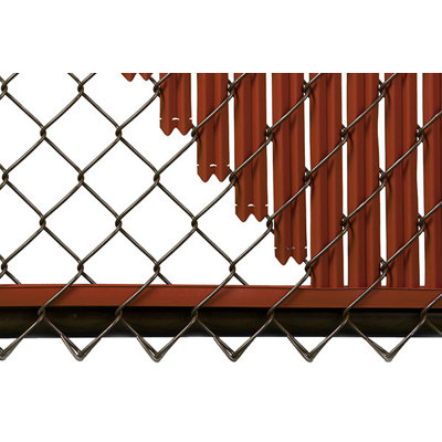 Ridged Slat Single Wall Bottom Locking Slat Depot Privacy Slat for 3', 4', 5', 6', 7' and 8' Chain Link Fence (4ft, Black)