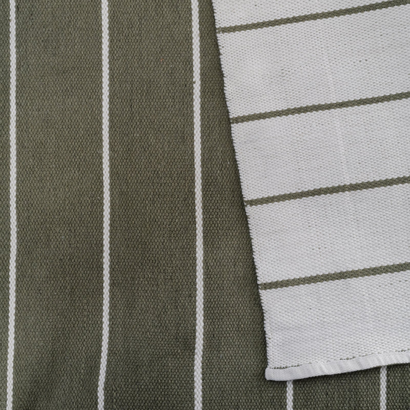 Area Rug in Green, Rectangle 3'6" x 5'6"