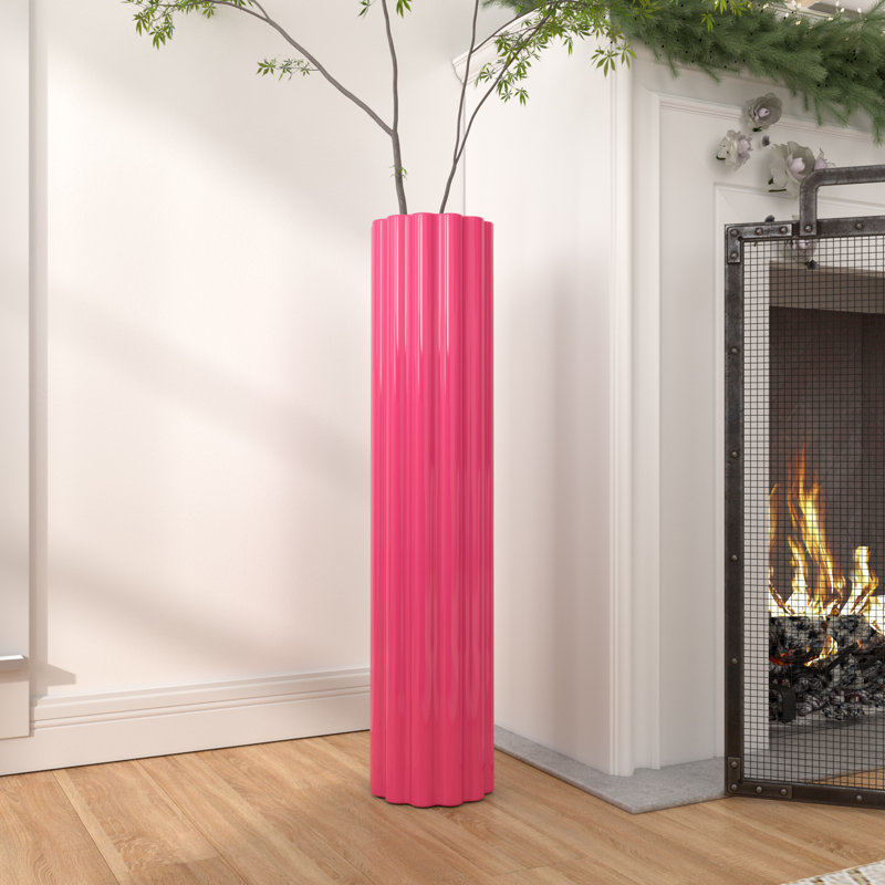 Vase de plancher en céramique Galnuet, Rose
