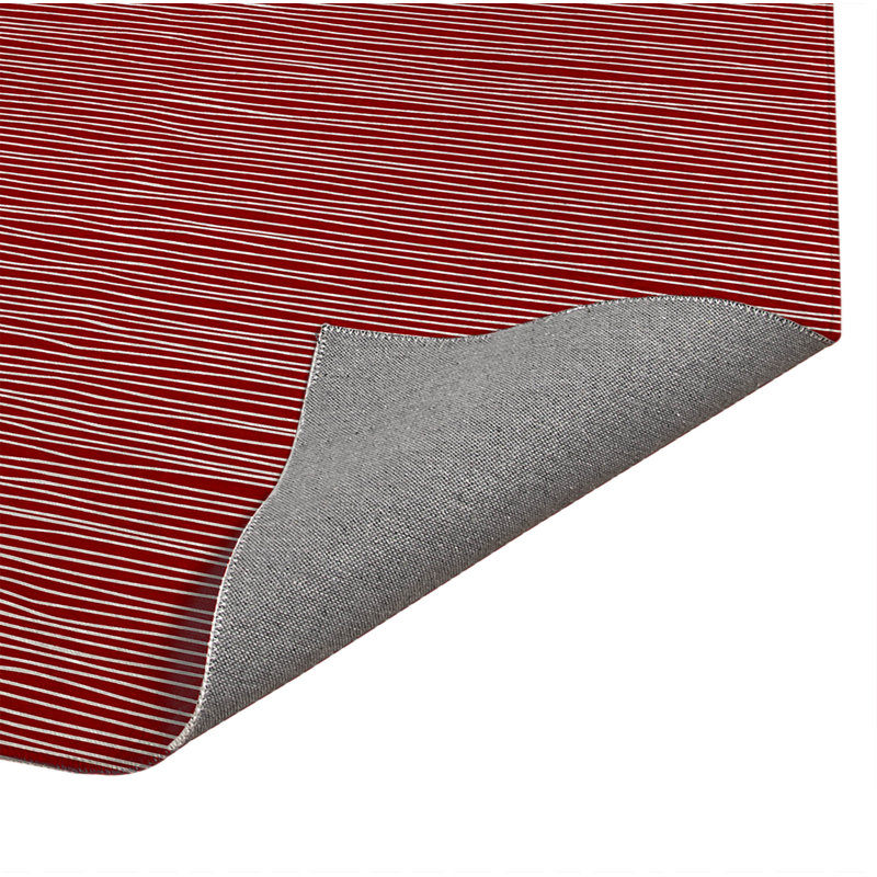 Tapis de cuisine à profil bas Eric, Rouge canneberge, Rectangle 5 pi x 7 pi