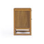 Table de chevet en bois massif Ameer Medern Boho avec 2 tiroirs profonds, incrustation en rotin pour l'organisation et le rangement des chambres-118226027