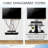 2 Piece Metal Floating Shelf with Adjustable Shelves