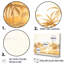 «Golden Grove Palm Tree Shadows I» sur toile-97091932-97091939
