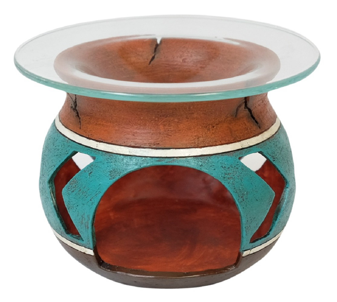 Bungalow Rose Southwestern Native Oil Burner, Wax Warmer, Votive / Tealight  Candle Holder