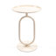Table basse en forme de lanterne, 24 po de hauteur, petite table d'appoint ronde en métal pour le salon, style moderne avec hauteur d'assemblage facile et pratique-762993409-762993411