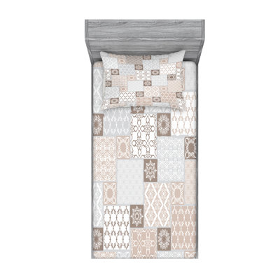 Microfiber Damask Sheet Set