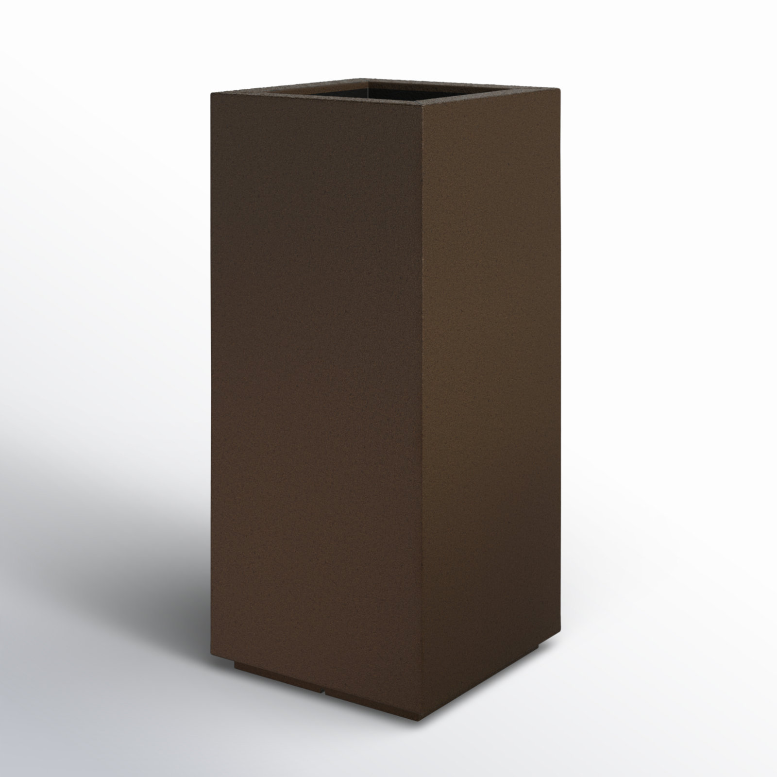 Gita 16" Pot Planter, Chocolate Brown