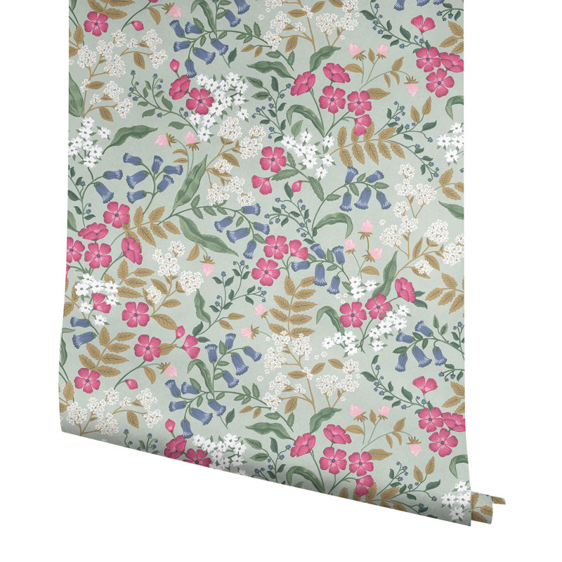 Papier peint adhésif Sweetbrier Blush, Vert