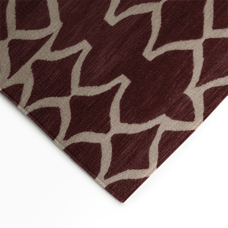 Tapis noir intérieur et extérieur Trellis, Rectangle 9 pi x 12 pi