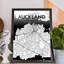 Auckland City Map - No Frame Print-1090066935