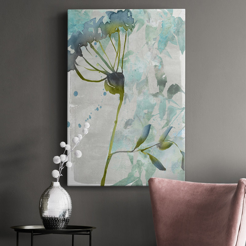 - Peinture sur toile tendue, H 18 po x l 12 po x P 1 po