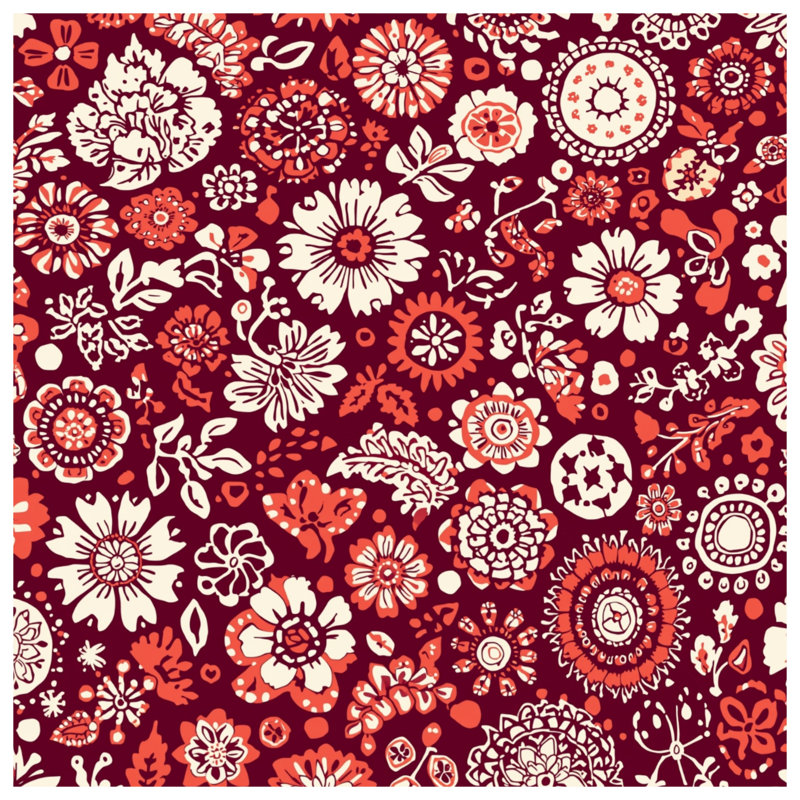 Coussins décoratifs à double face à motifs floraux complexes, 14 X 14 pouces