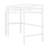 Rubber Wood Loft Bed Frame With Built-In Desk,Safety Guardrail And Ladder-1424732163