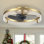 Ventilateur de plafond encastré à intensité variable avec lumières DEL Kordae
