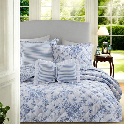 Ensembles de literie réversibles, courtepointe florale en microfibre pour maison moderne