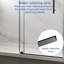 66 à 72 po X P 76 po H Porte de douche coulissante simple sans cadre avec (10 mm) en verre trempé-107225055