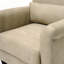 Fauteuil Marquis avec pieds cylindriques effilés en plastique noir, H 33 po x l 31 po x P 30 po
