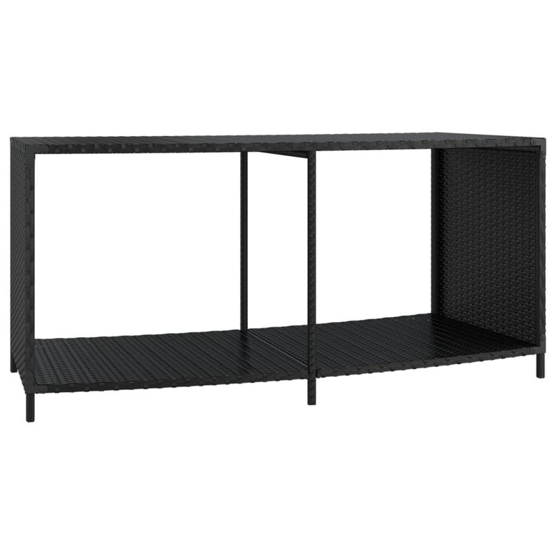 Akio 284.48cm W Steel Storage Rack, Black
