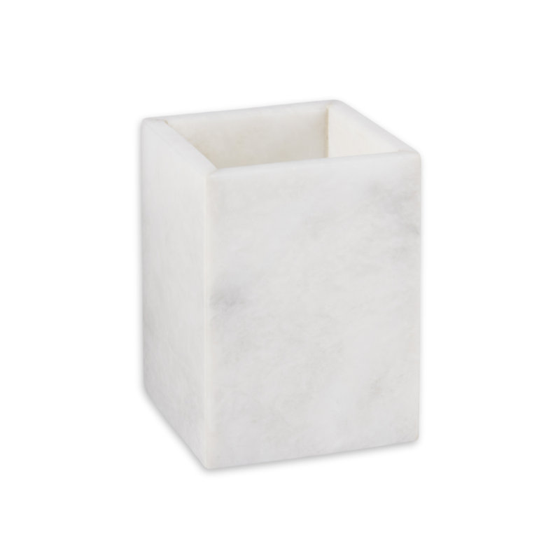 Atticus Bath Tumbler in White