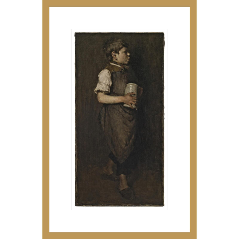 «Her dimanche châle» par Robert Henri, impression giclée sur cadre, 21.75" H x 14.02" W