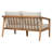 Westin Outdoor Acacia Wood Loveseat